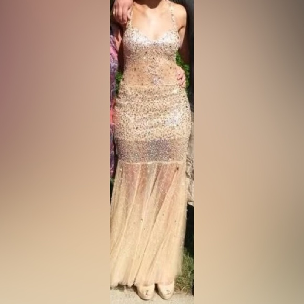 Sparkling Gold Sequin Dress